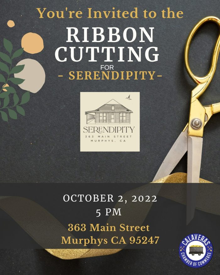 You’re Invited to the Ribbon Cutting for Serendipity on Sunday at 5pm