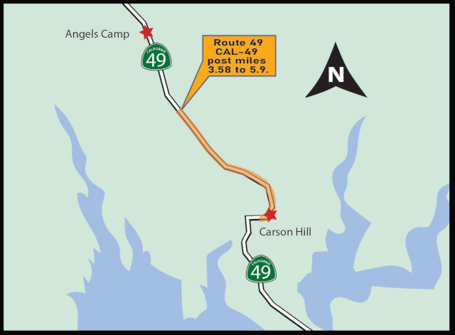 Caltrans To Begin Culvert Project on State Route 49 At Four Locations Near Angels Camp