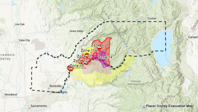 Fire Update….(Updated) Mosquito Fire Surges to 29,585 Acres, 0% Contained, 1,700 Personnel Assigned.