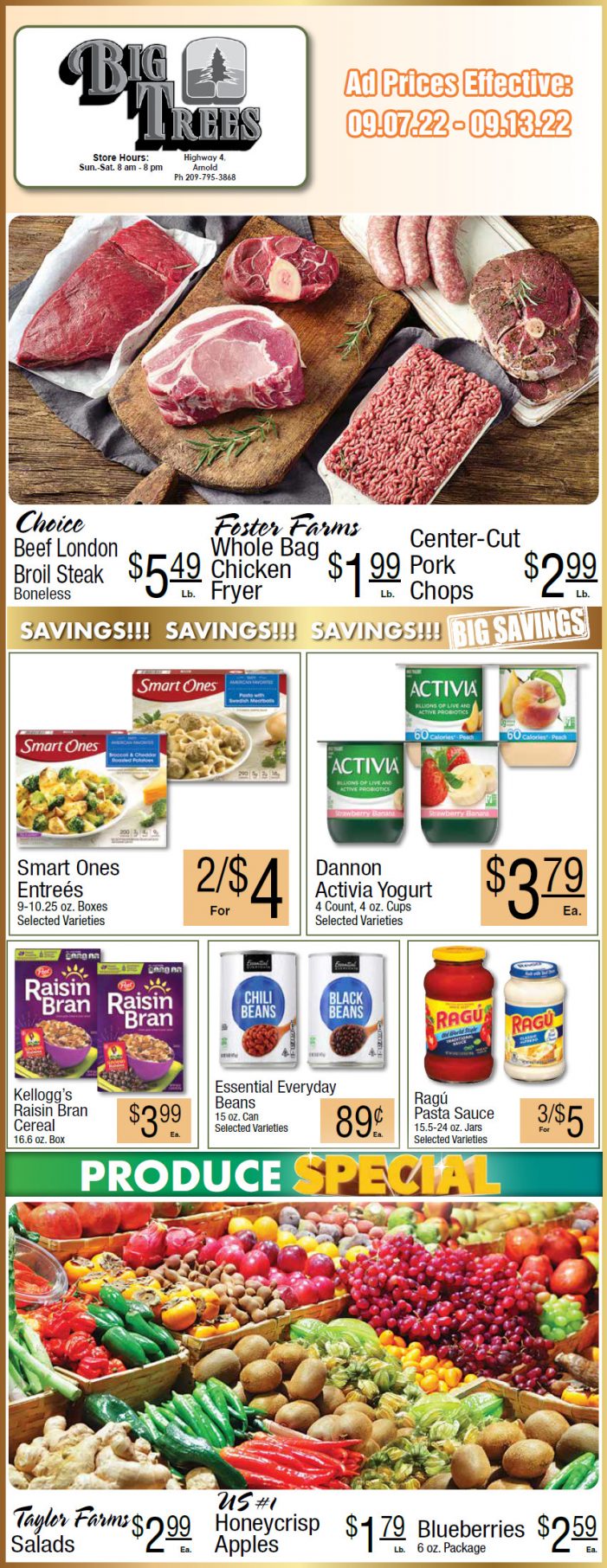 Big Trees Market Weekly Ad & Grocery Specials Through Sept 7 – Sept 13th  Shop Local & Save!!