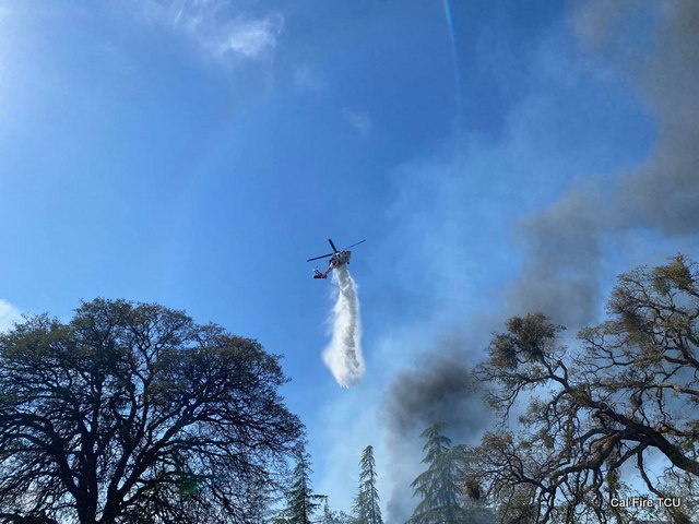 Structure & 9.1 Acre Vegetation Fire This Afternoon in Burson Area