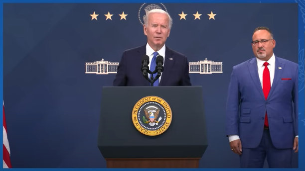 President Biden on the Student Debt Relief Portal Beta Test