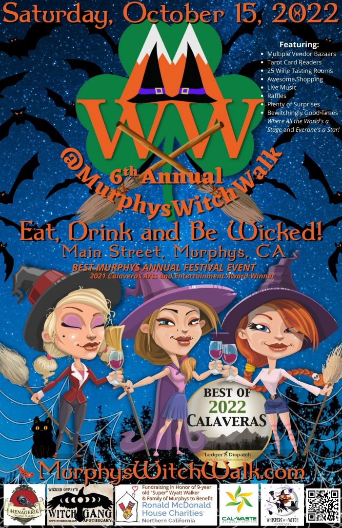 The 6th Annual Murphys Witch Walk is October 15th