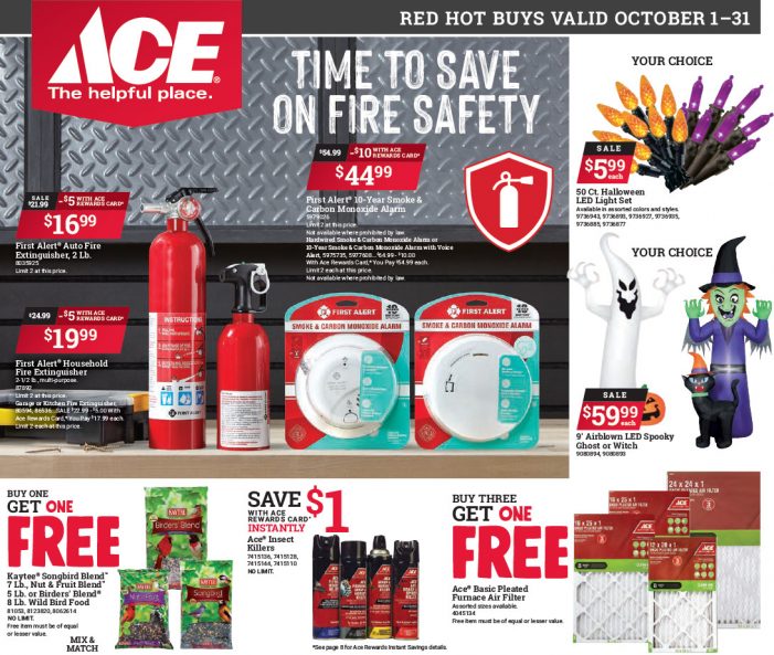 Your Sender’s Market Ace Hardware October Red Hot Buys!