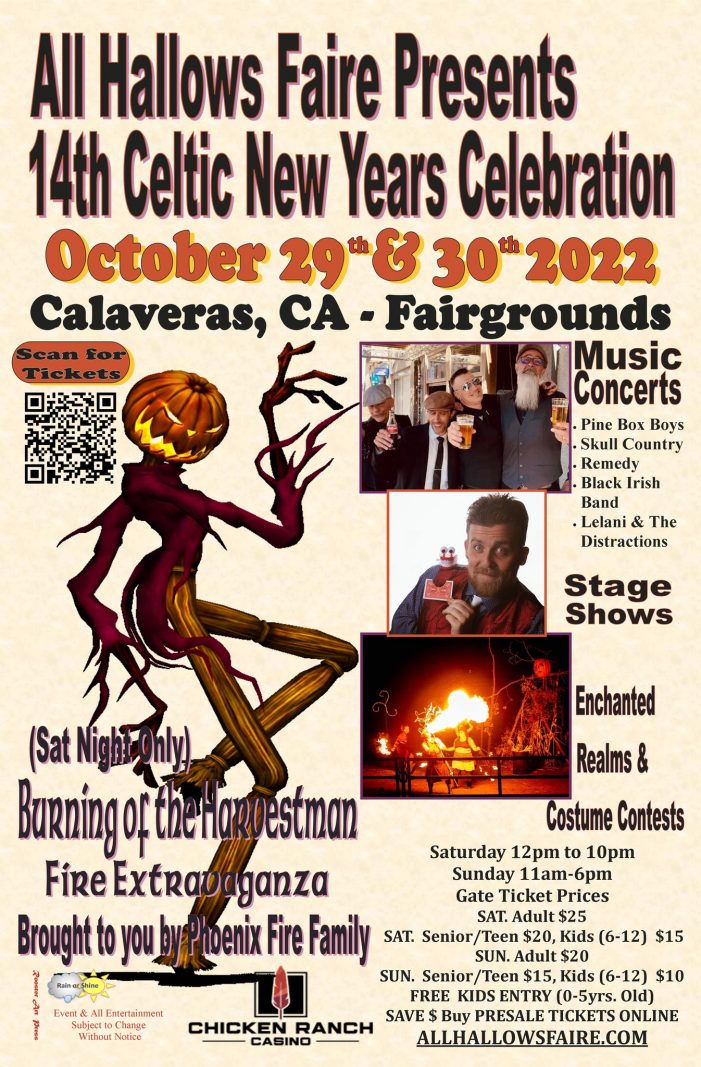 All Hallows Faire Oct. 29th & 30th 2022