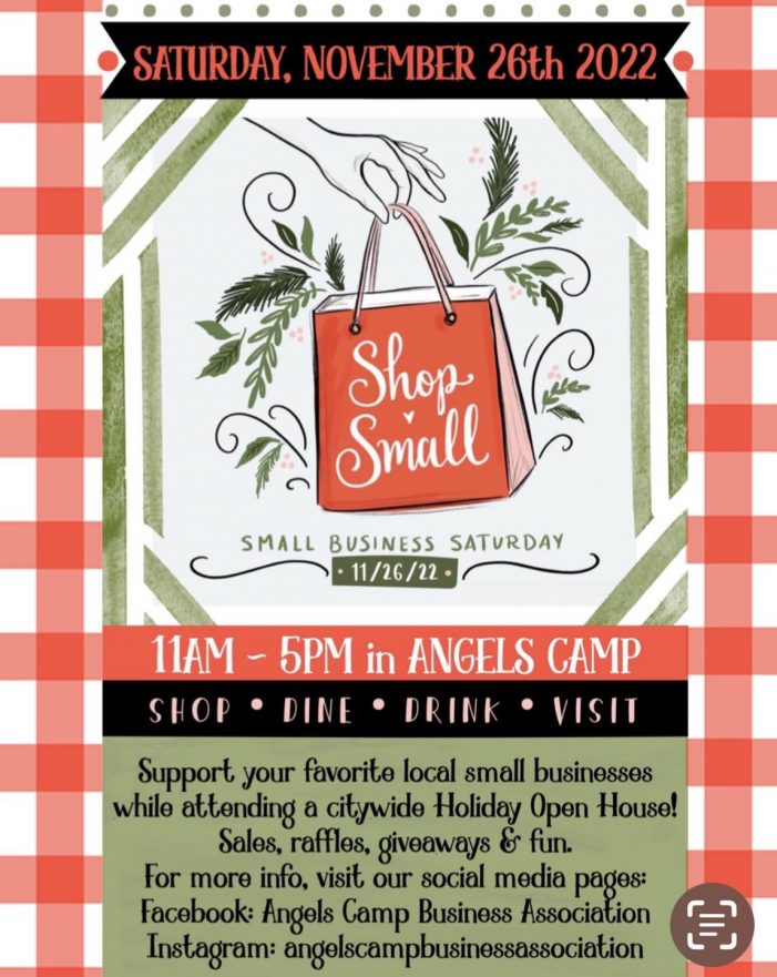 Small Business Saturday & Open House in Angels Camp