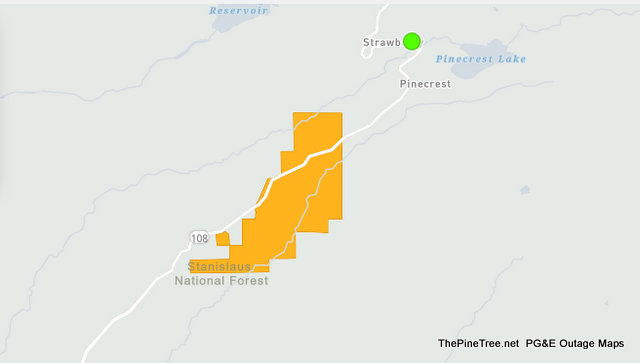680 PG&E Customers Without Power in Cold Springs Area as Storm Rolls in.
