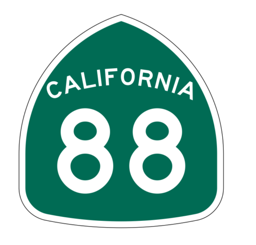 One Way Traffic Controls on Hwy 88 in Alpine County for Construction & Repairs