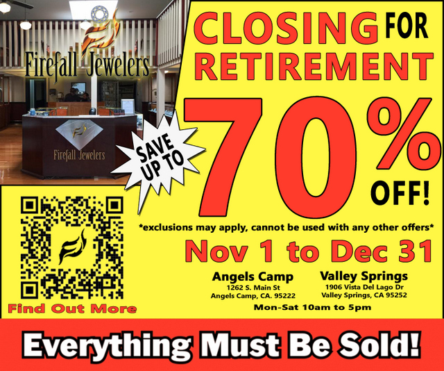 Firefall Jewelers Going Out of Business Sale! Up to 70% Off!