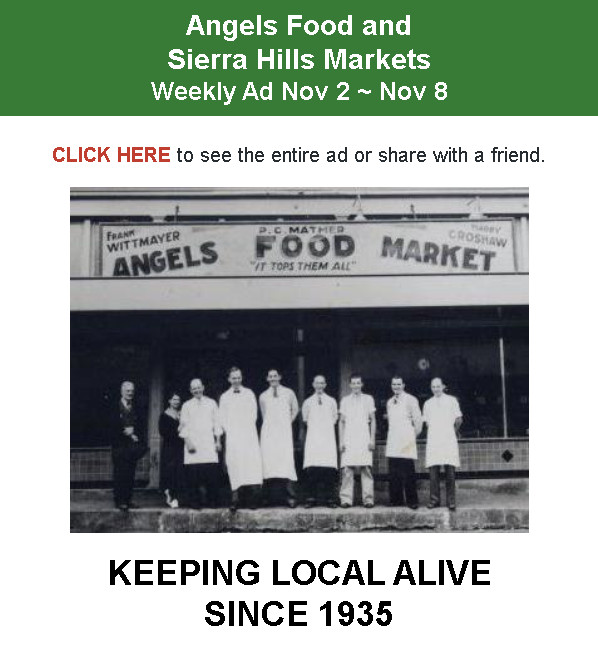 Angels Food and Sierra Hills Markets Weekly Ad Nov 2 ~ Nov 8