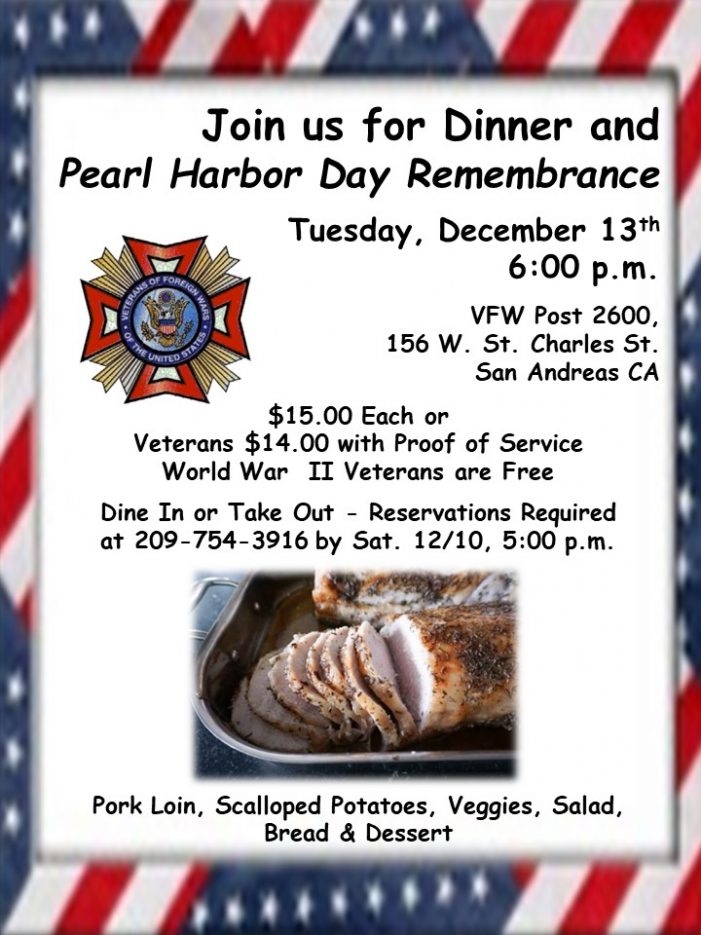 Pearl Harbor Remembrance Dinner