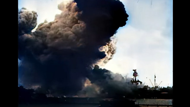 The Attack on Pearl Harbor on 7 December 1941 in Color!