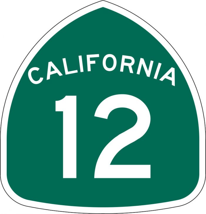 Lane Closures on State Route 12 (SR-12) January 10 & 11