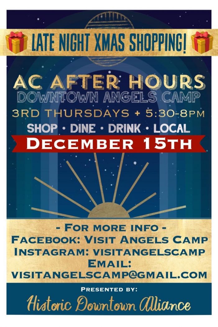 Shop Local for Your Christmas Gifts at AC After Hours Tonight!