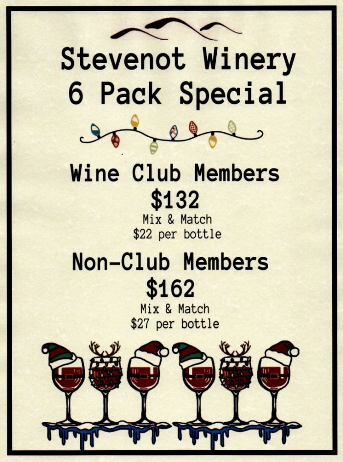 Holiday Wine Specials from Stevenot Winery