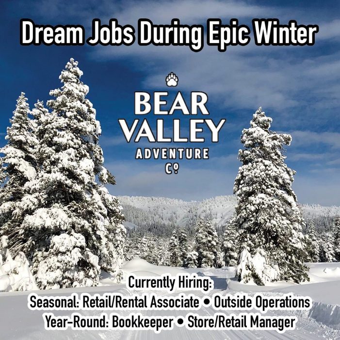 Bear Valley Adventure Company is Hiring!