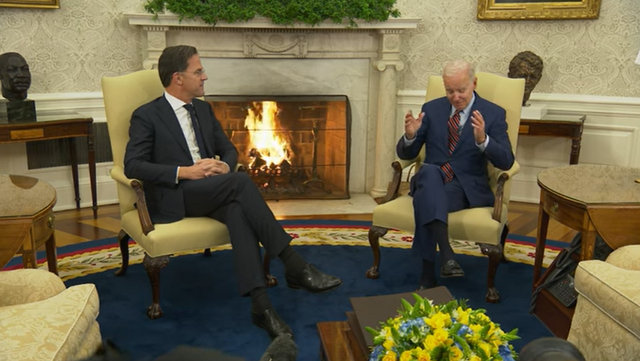 President Biden and Prime Minister Rutte of the Netherlands Before Bilateral Meeting