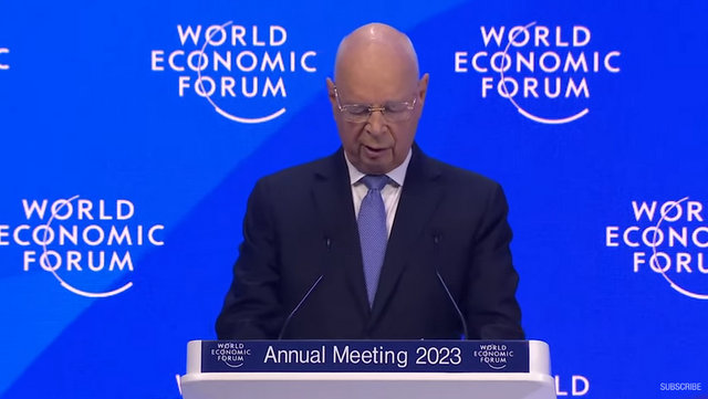 Welcoming Remarks and Special Address from Klaus Schwab at Davos 2023.