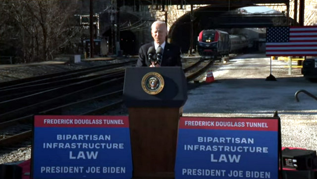 President Biden on the Bipartisan Infrastructure Law & Baltimore and Potomac Tunnel