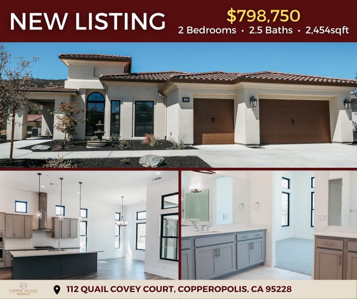 Enjoy the Copper Valley Live with a Beautiful New Quail Creek Home is Only $798,750