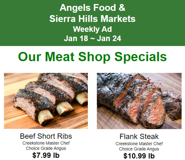 Angels Food & Sierra Hills Markets Weekly Ad Jan 18 ~ Jan 24