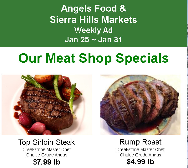 Angels Food & Sierra Hills Markets Weekly Ad Jan 25 ~ Jan 31