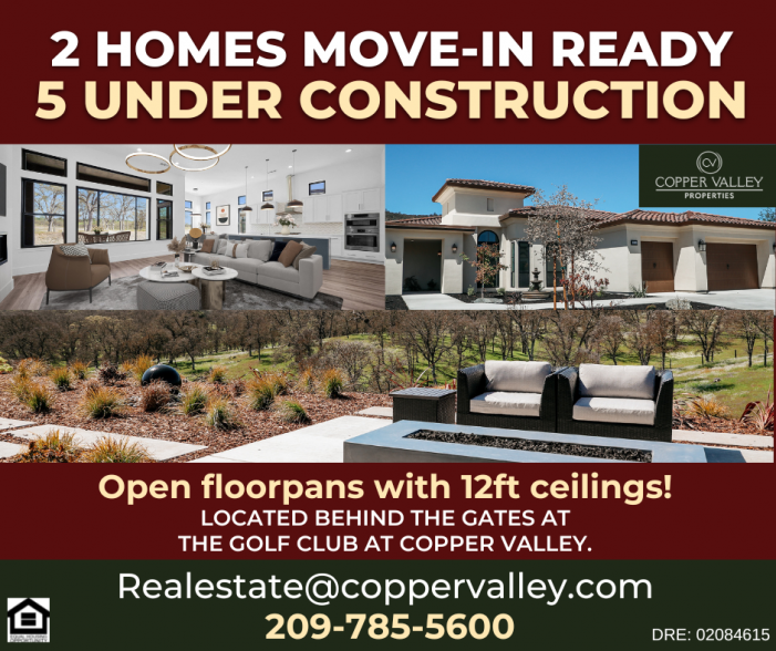 Two Homes Move-In Ready, 5 Under Construction at The Golf Club at Copper Valley!