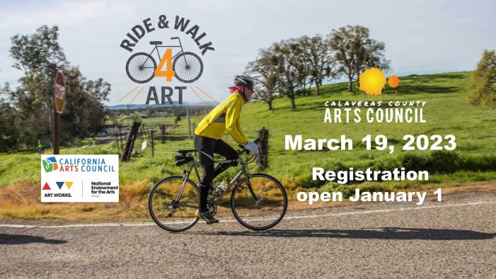 The Seventh Annual Ride & Walk 4 Art in March 19th!
