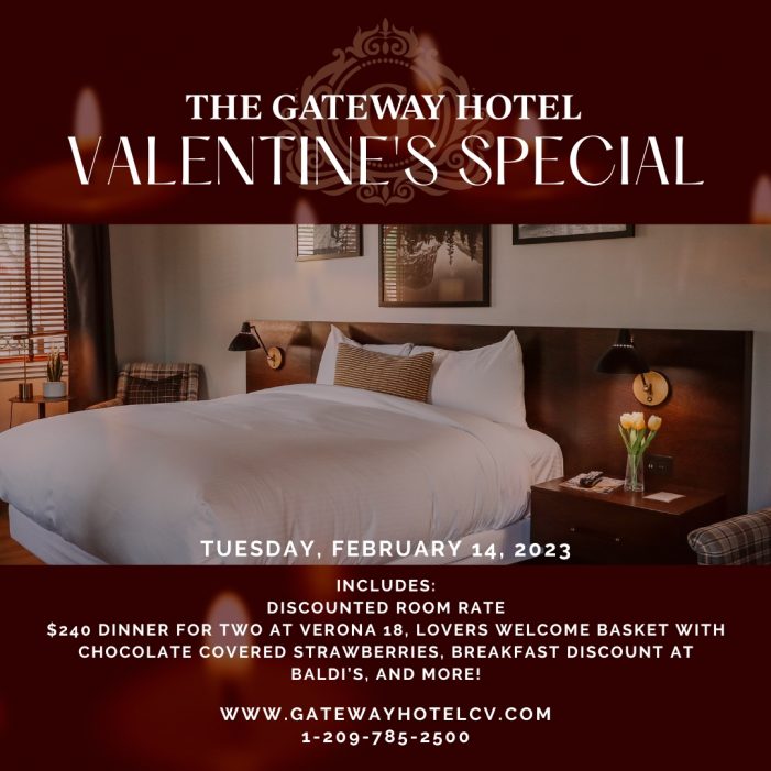 Valentine’s Special at the Gateway Hotel!