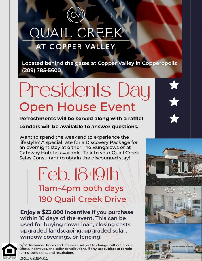 Presidents Day Open House Event in Copper Valley!