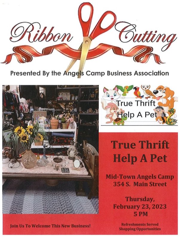 Ribbon Cutting for True Thrift Help a Pet