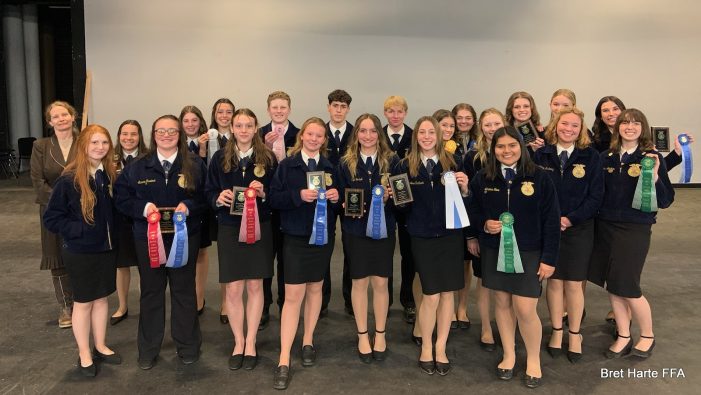 Bret Harte FFA Takes Home the “Blue and Gold” this Year at the Mother Lode FFA Sectional Speaking Competition