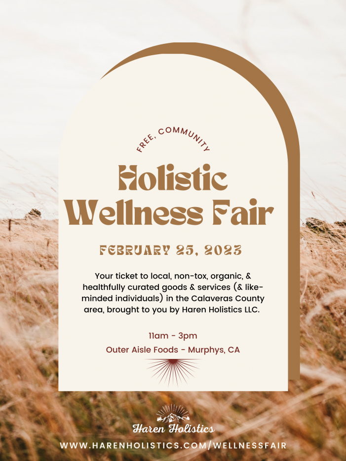 The Community Holistic Wellness Fair is February 25th