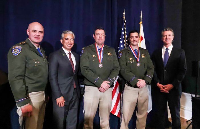 Governor Newsom Honors Two CHP Officers With Medal of Valor