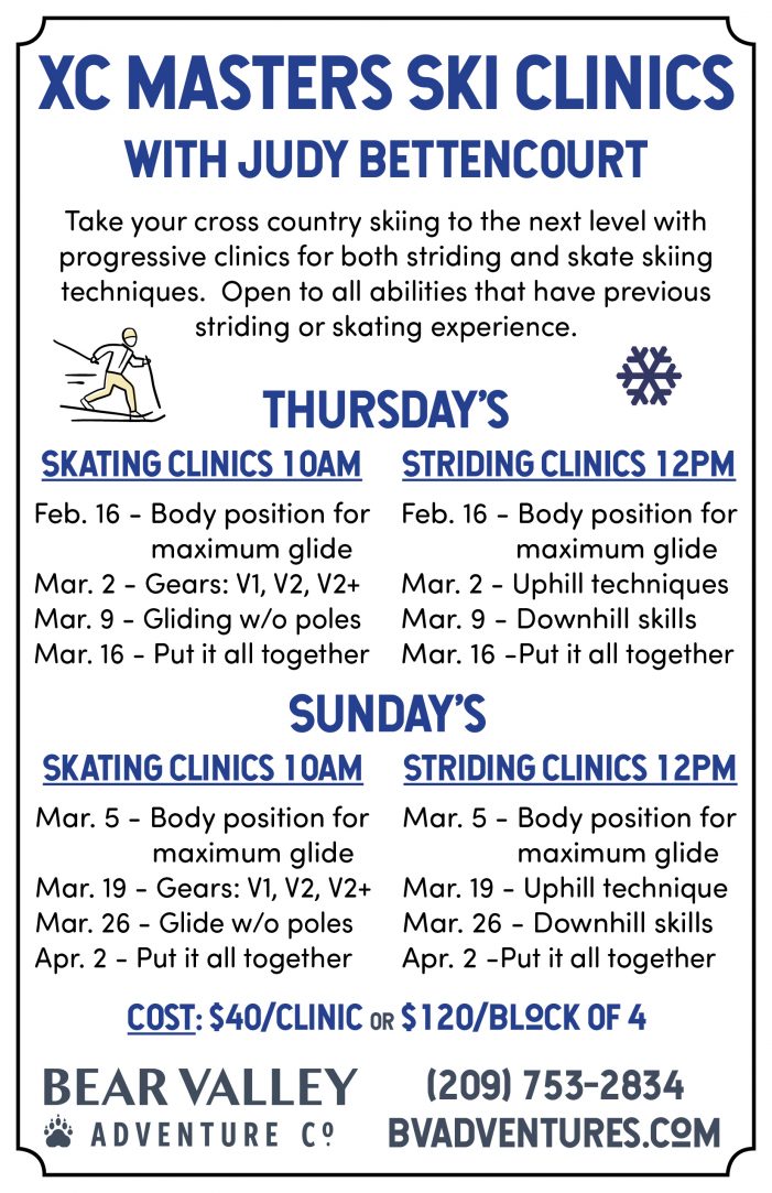 Master Your Cross Country Skiing Skills at Bear Valley Adventure Company