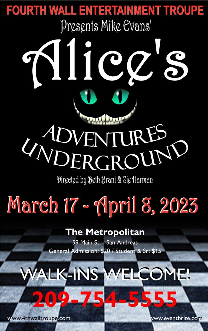 Alice’s Adventures Underground (Closing Night Tonight)