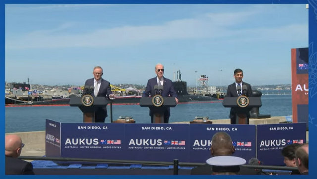 President Biden, Prime Minister Albanese of Australia, and Prime Minister Sunak of the United Kingdom on the AUKUS Partnership