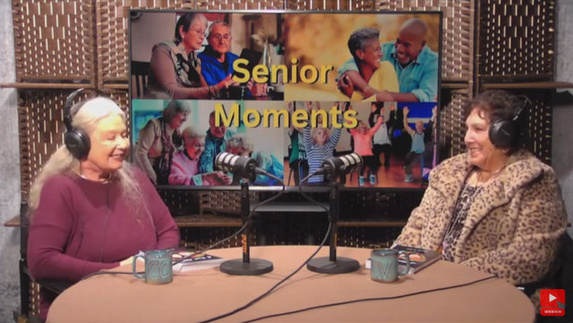 Senior Moments Podcast #5 Host, Susan Tomasich & Guest, Author Jenny Baxter