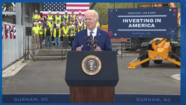President Biden Spoke in North Carolina on Investing in America