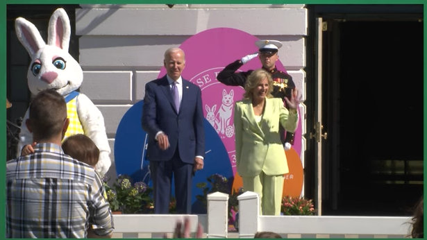 President Biden and First Lady Jill Biden at the 2023 White House Easter Egg Roll