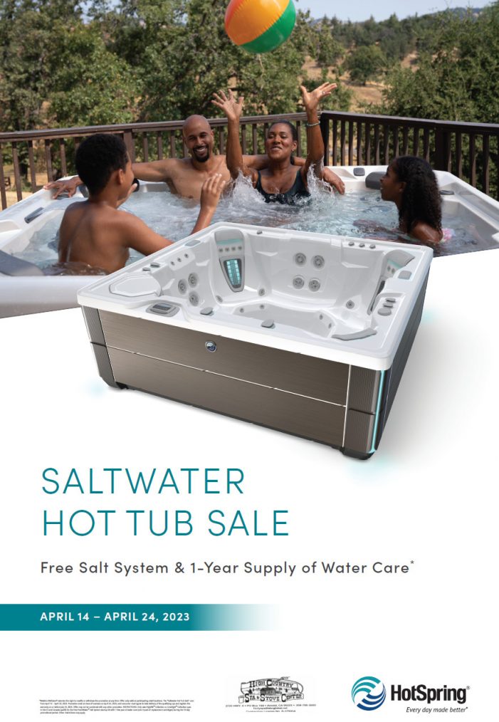 Salt Water Hot Tub Sale at High Country Spa & Stove Center