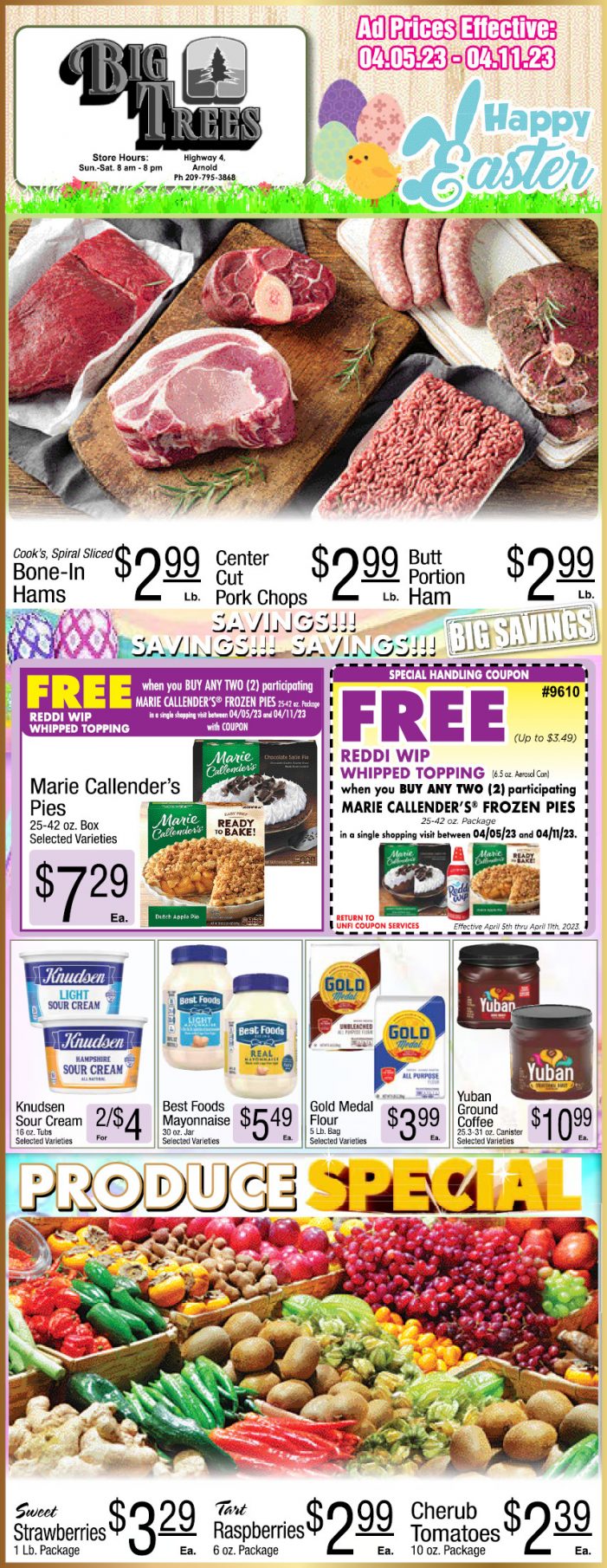 Big Trees Market Weekly Ad, Grocery, Produce, Meat & Deli Specials Through April 11th