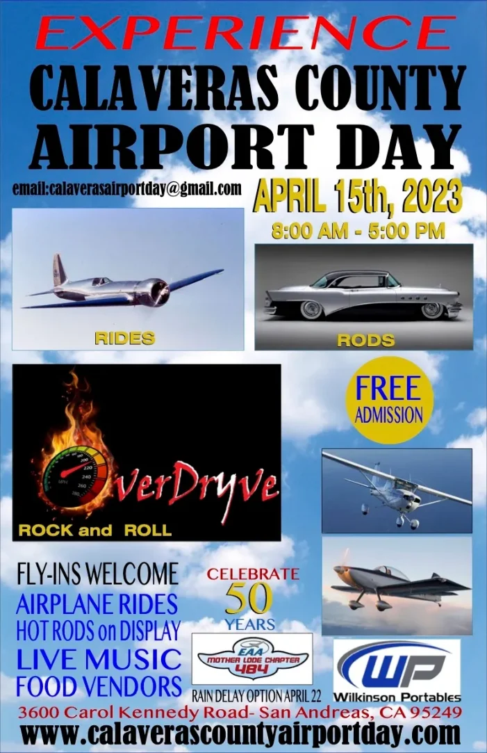 Calaveras Airport Day 2023 is April 15!