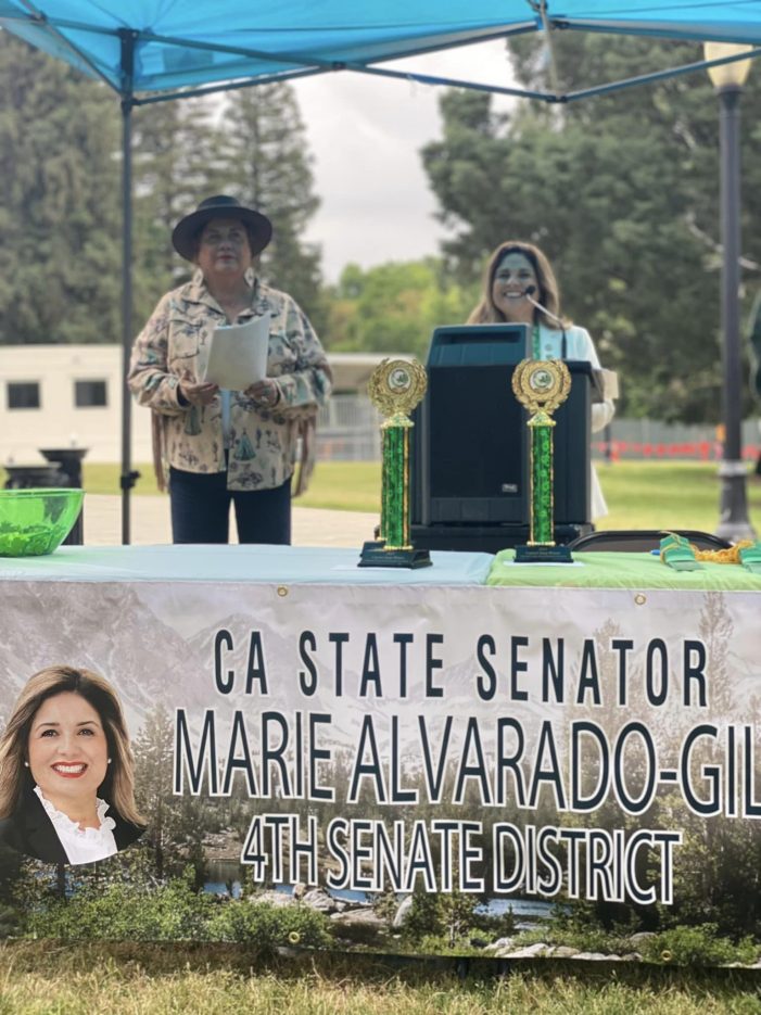 Senator Marie Alvarado-Gil Hosts Frog Jumping At The Capitol