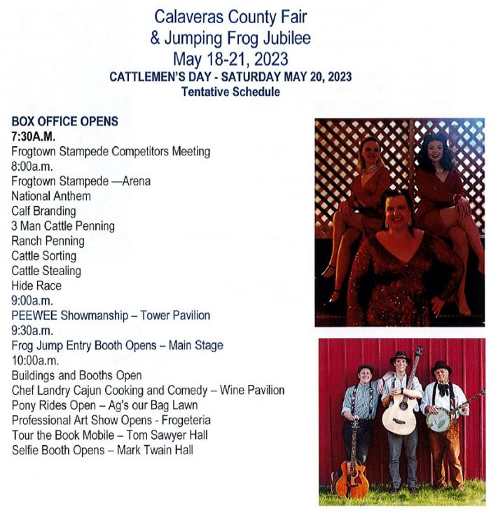 Cattleman’s Day at Calaveras County Fair and Jumping Frog Jubilee May 18 – 21