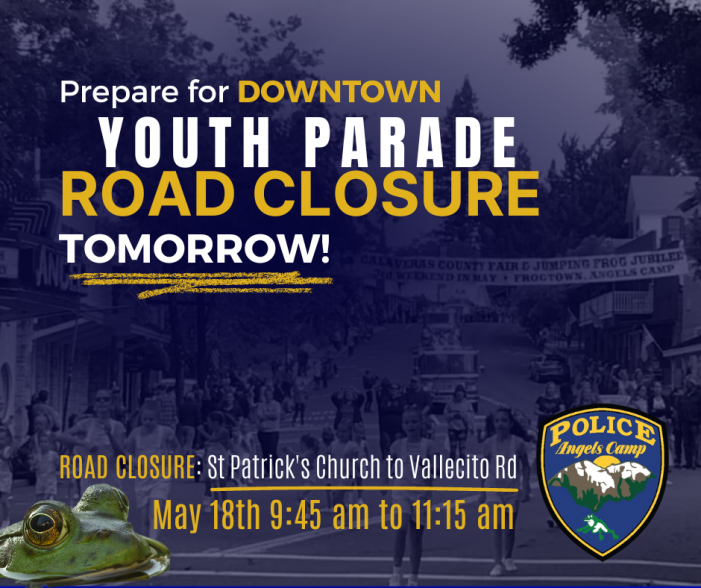 Temporary Road Closure for Annual Youth Parade