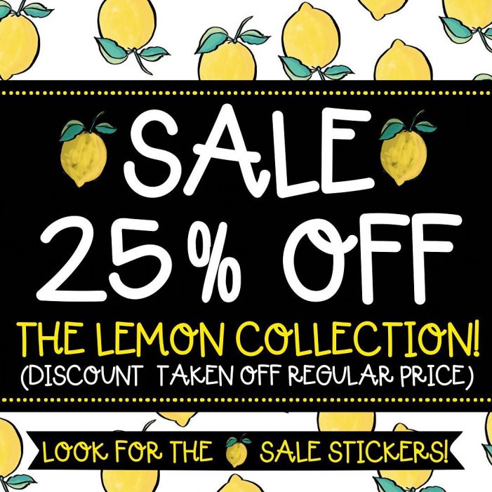 The Crafty Chicks Don’t Forget Sale!  25% off The Lemon Collection!
