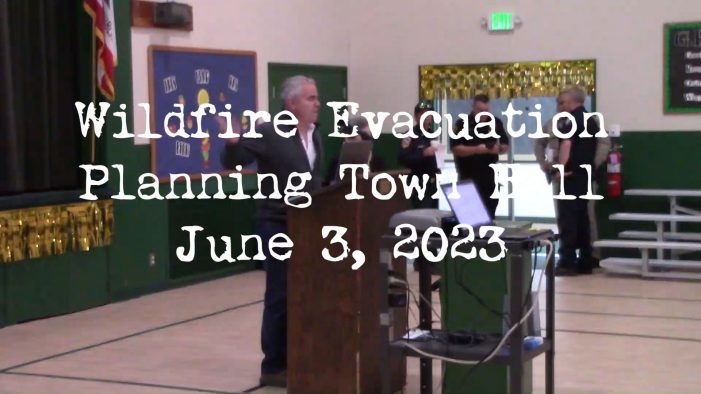 Wildfire Evacuation Planning Town Hall (Video of Town Hall is Below)