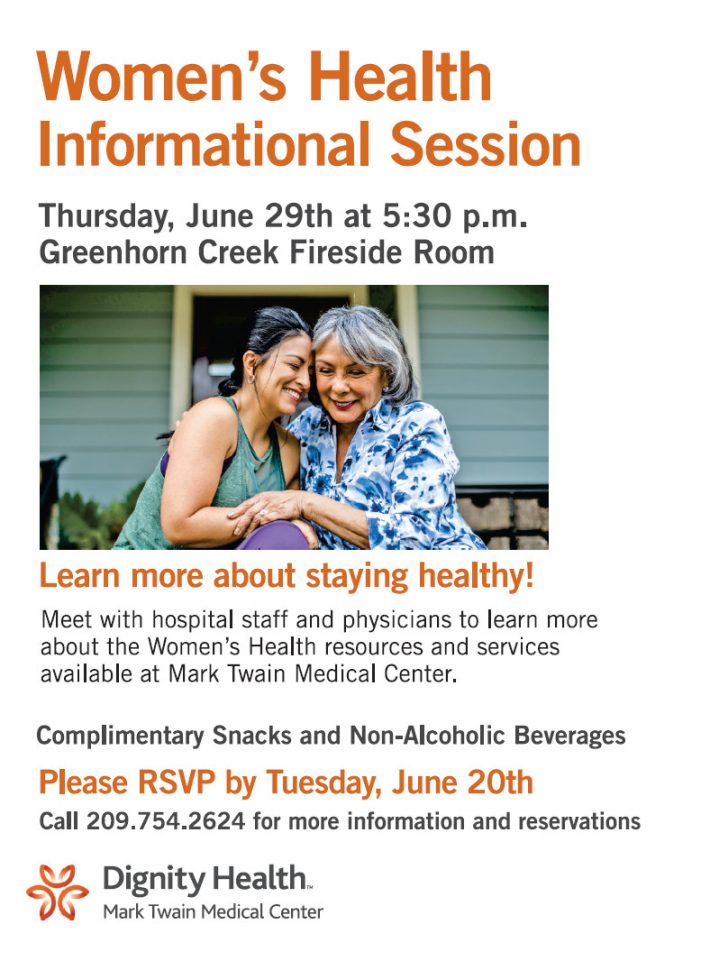 Women’s Health Event on June 29th at Greenhorn Creek