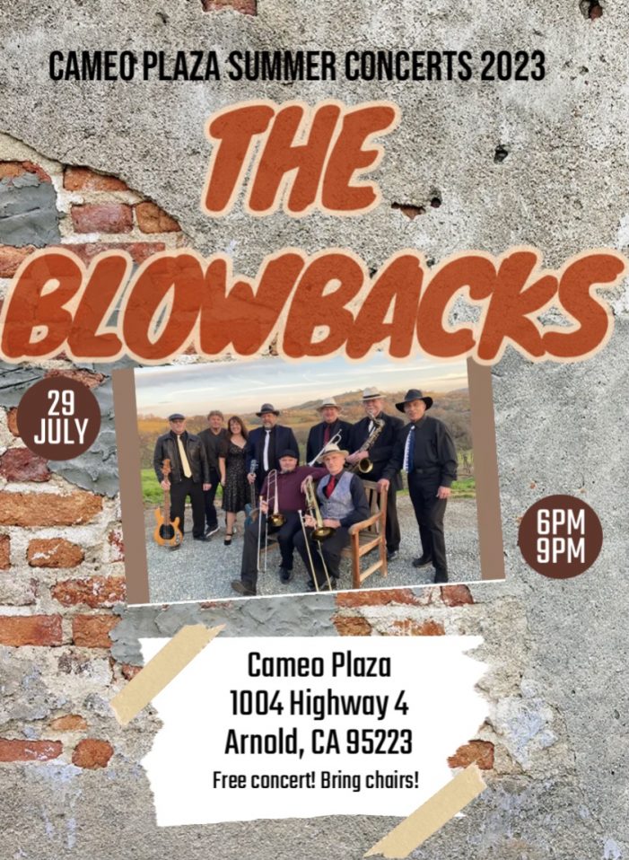 The Blowbacks Saturday Night at Cameo Plaza!